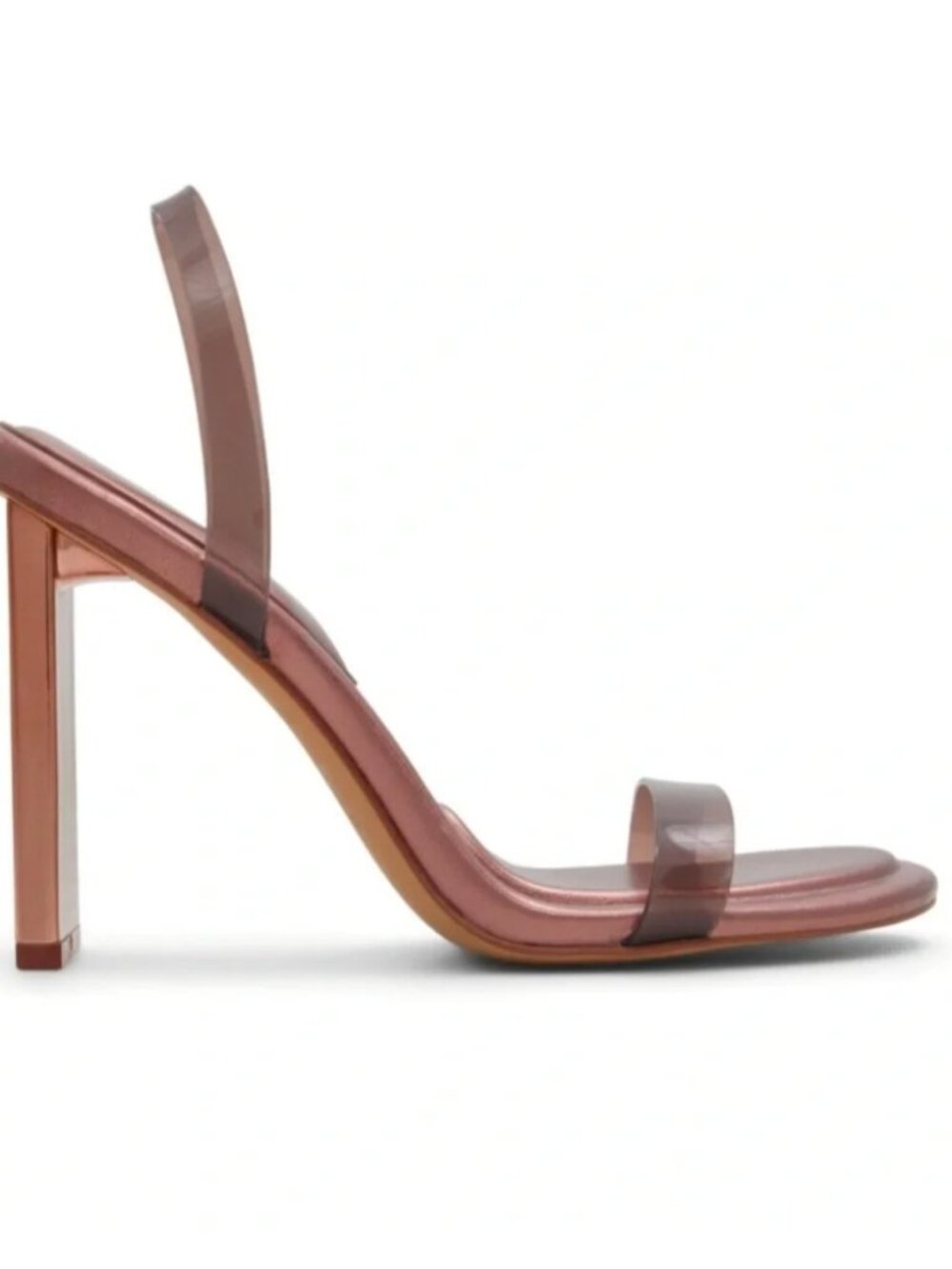 ALDO Vitra metallic bronze block heel Sz 7
